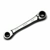 Capri Tools 4-in-1 120-Tooth Box End Reversible Ratcheting Wrench, 9/16, 5/8, 11/16, 3/4 in., SAE CP11883